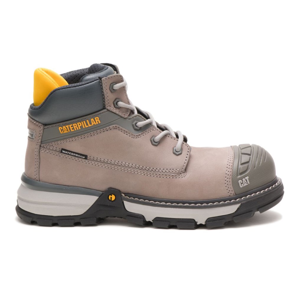 CAT Excavator Superlite Waterproof Nano Toe Women's Work Boots Grey (AU K-915) Australia